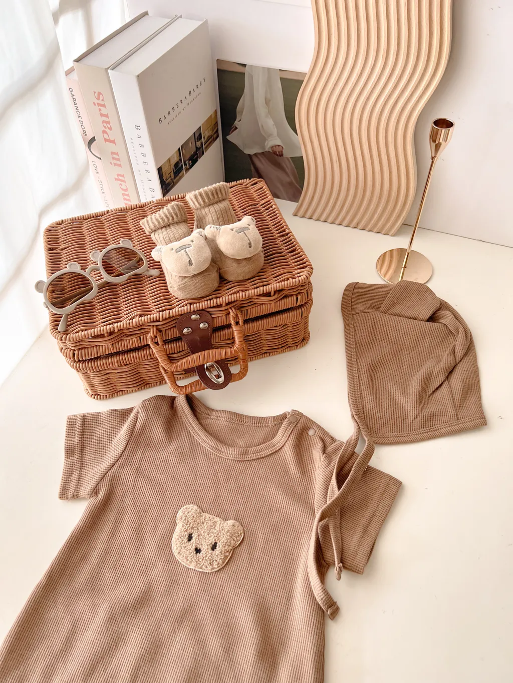 Bear-ly Serious Mini Rattan Luggage Set