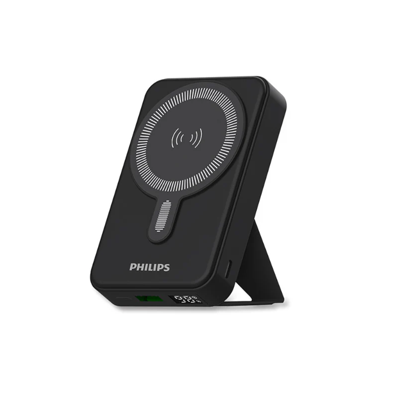 Philips 15W Magnetic Wireless Power Bank 5000mAh Wireless Charger Charging Powerbank USB Type C For IP 15 14 DLP9819N