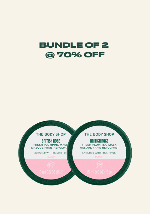 British Rose Fresh Plumping Mask 15ml (Bundle of 2)