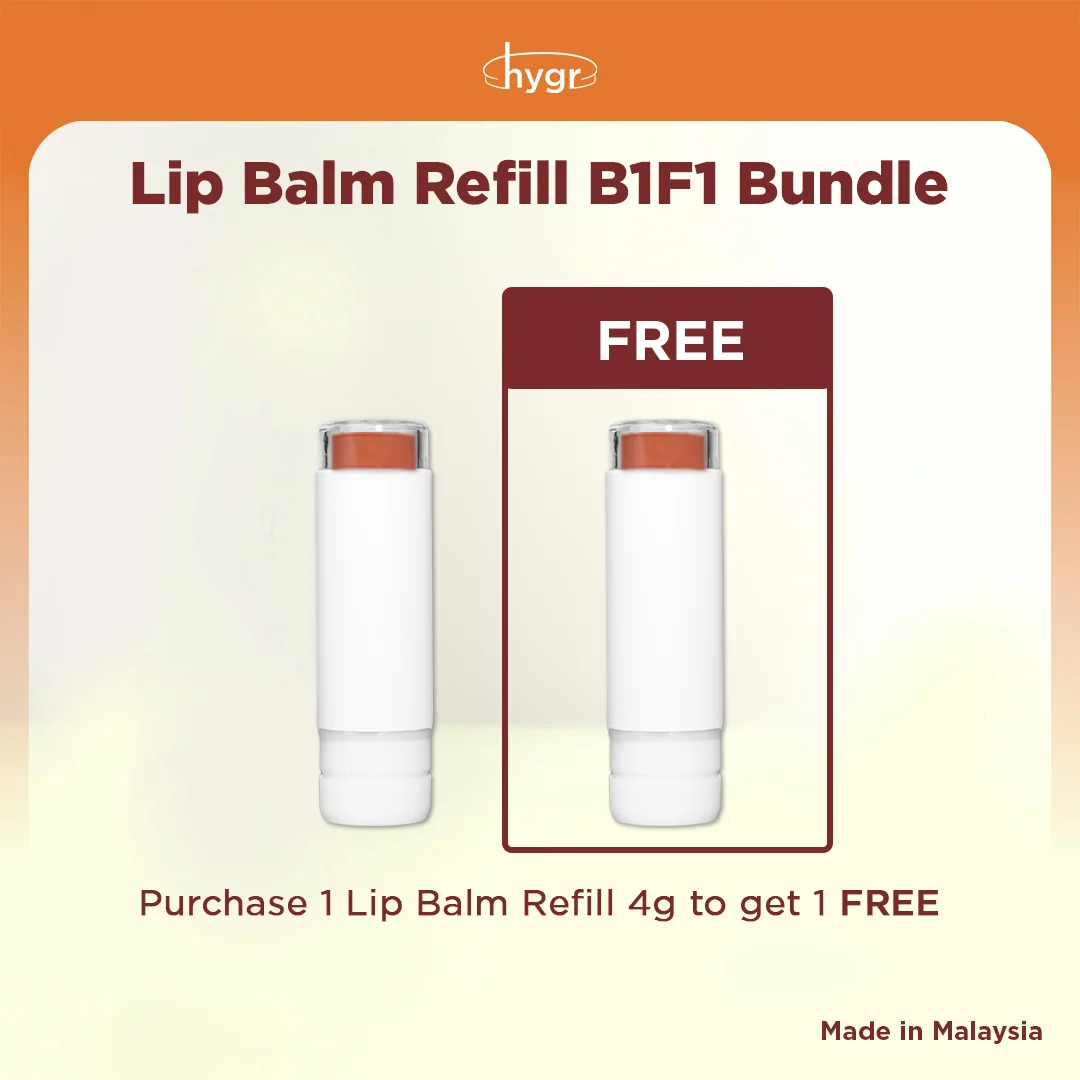 Buy 1 Free 1 Bamboo Refillable Tinted Lip Balm (4g) with Shea Butter & Hyaluronic Acid