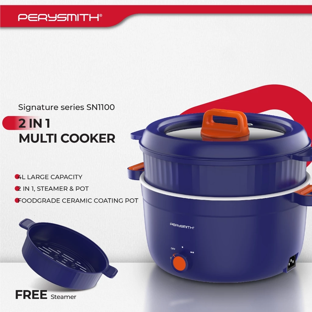 PerySmith 2 In 1 Multi Cooker Signature Series (4L) SN1100