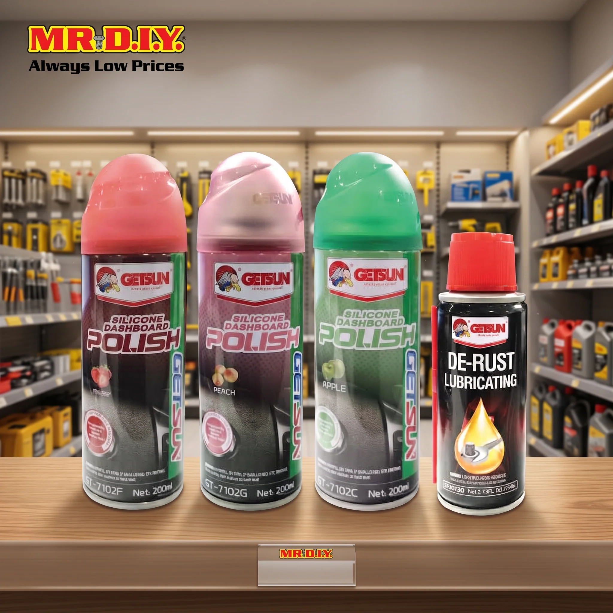 GETSUN Mini Set Dashboard Polish & De-rust Car Care Set