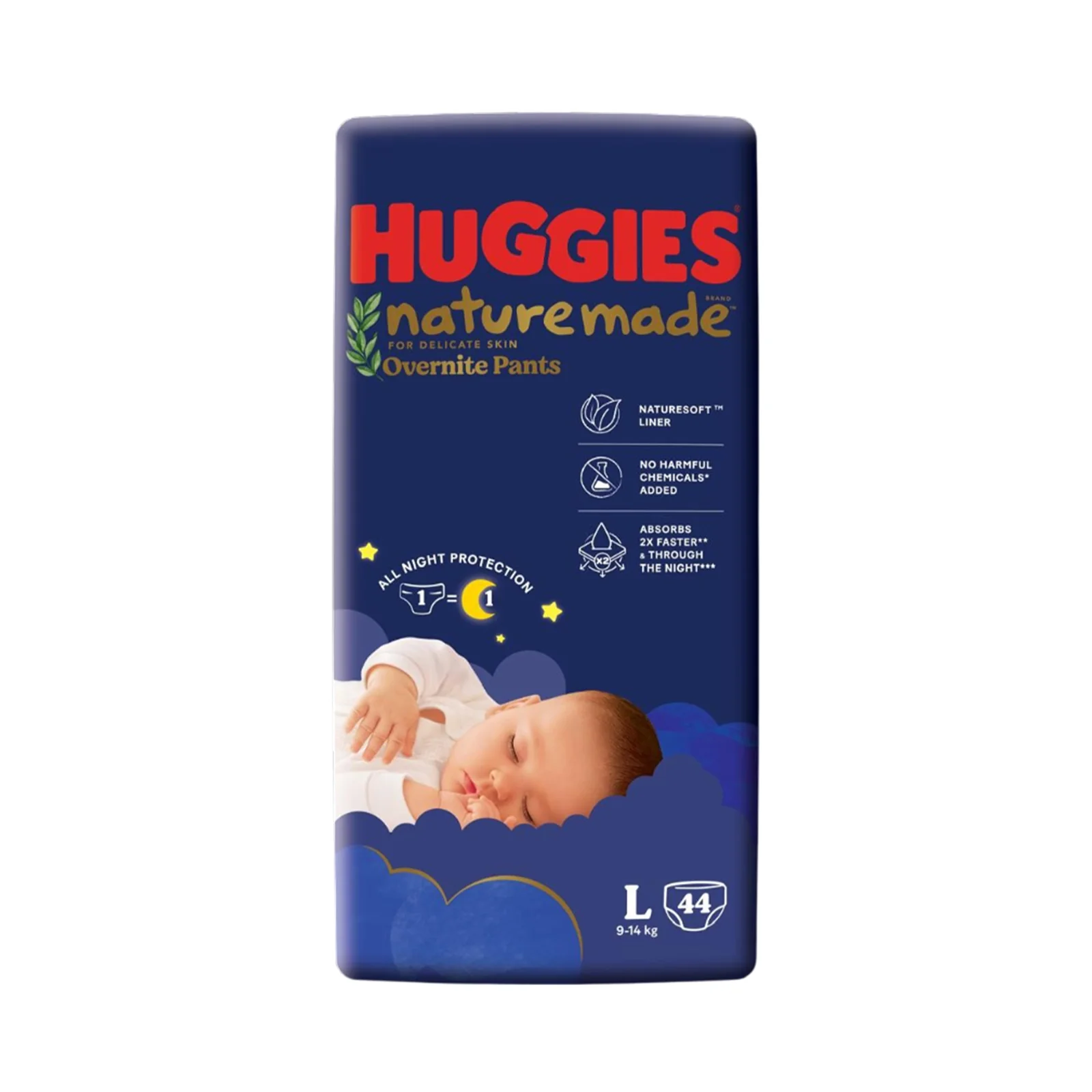 Huggies NatureMade Organic Pants L (44pcs/pack)