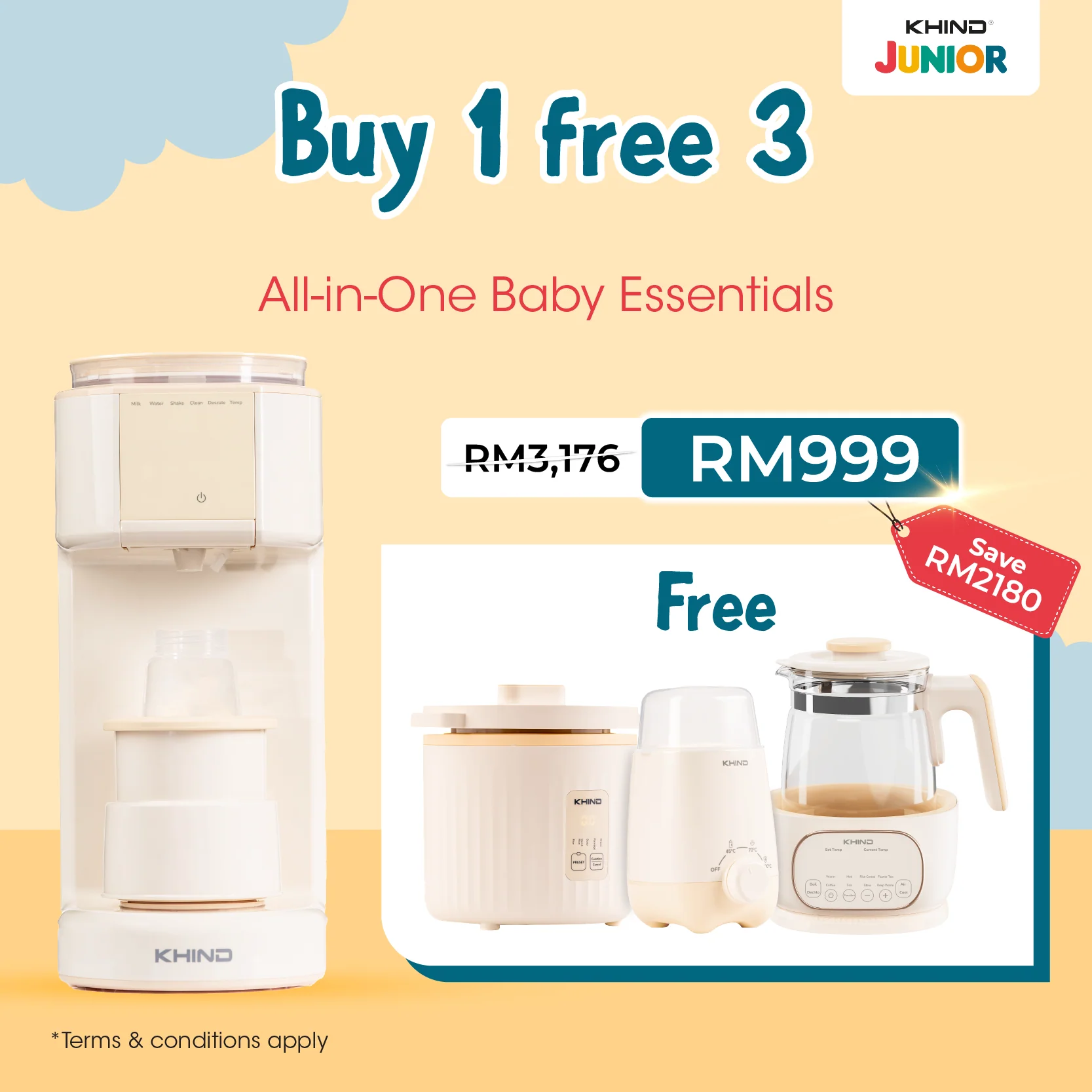 KHIND Junior Baby Formula Milk Maker BFM20