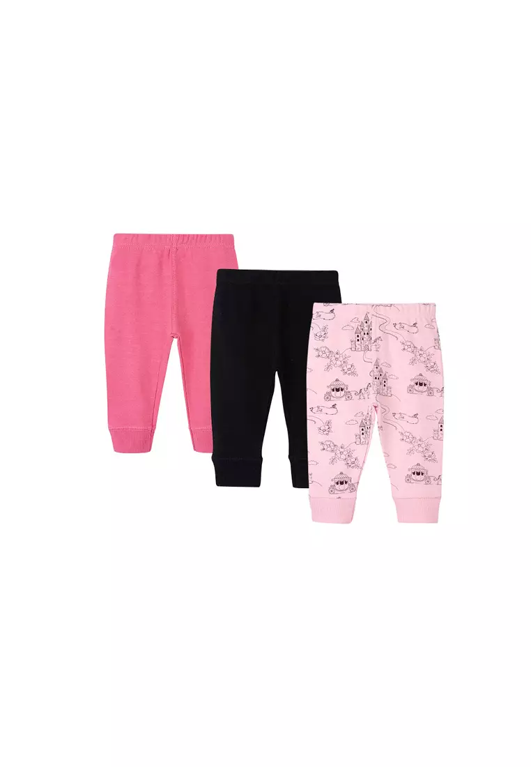 Hudson Baby Girl Pants Set 3pc Fairytale Princess 00747CH - Pink