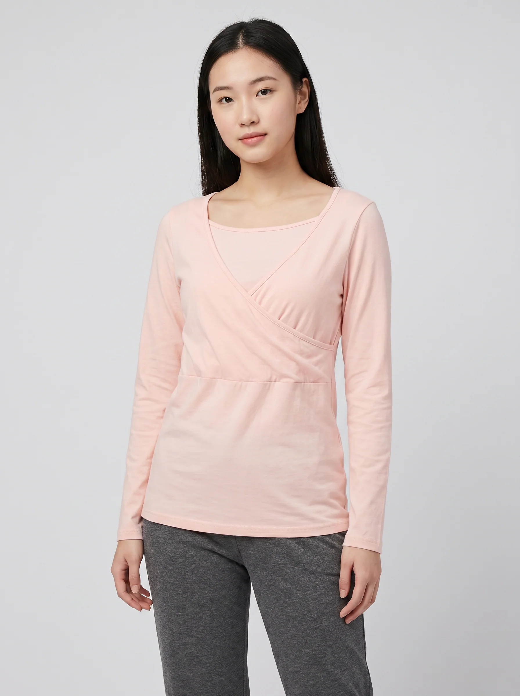 Maternity Nursing Top + Long Pants Lounge Set