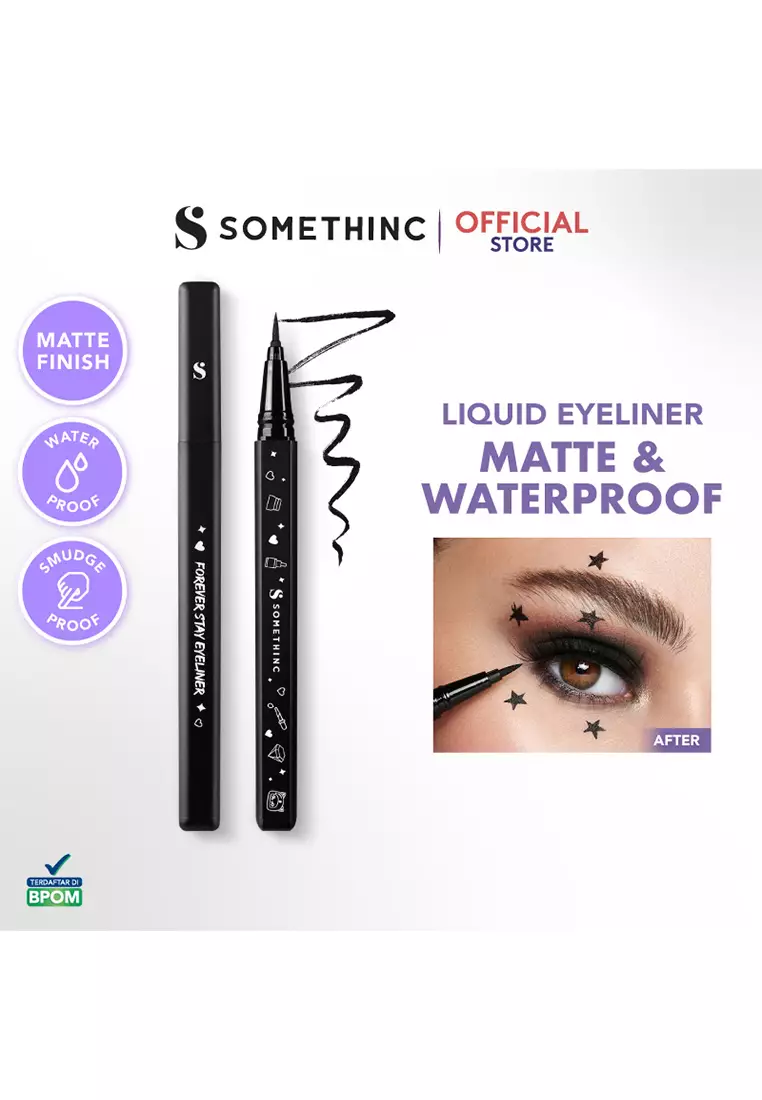SOMETHINC Forever Stay Waterproof Liquid Eyeliner - Blackest Black 1S