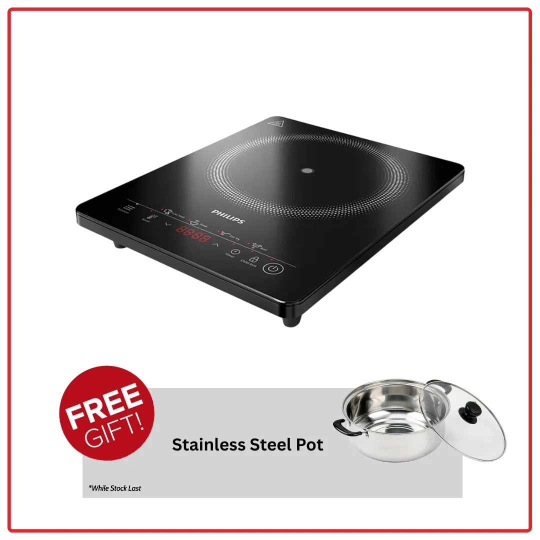 Philips HD5830 2000W Series 3000 Induction Cooker with 4 Preset Programs