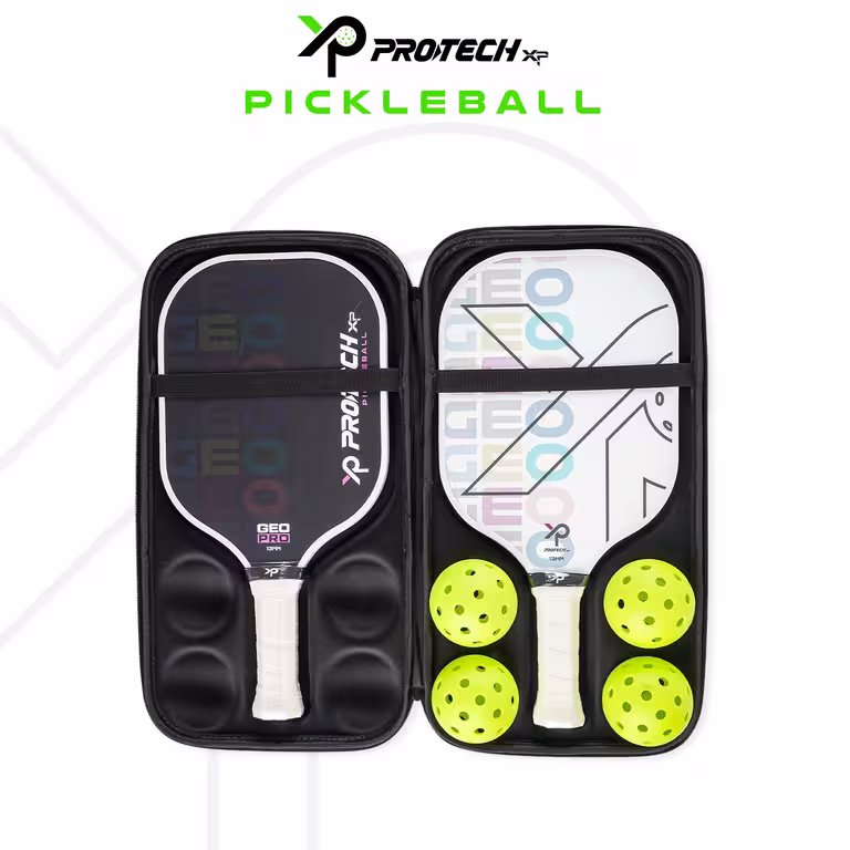 Protech XP GEO"PRO"Pickleball Premiun Set (BLACK & WHITE)