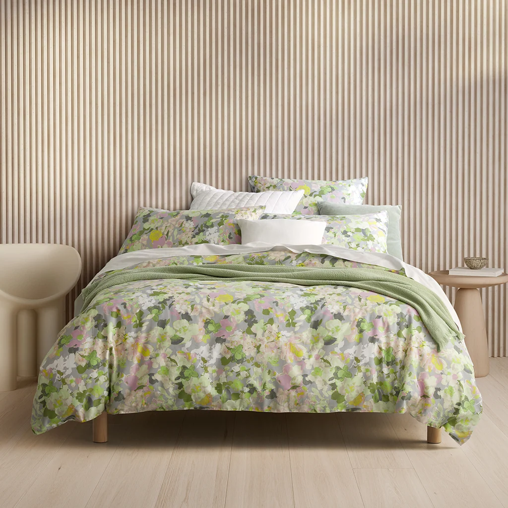 Sheridan Marrea Glaze Quilt Cover Set with Fitted Sheet