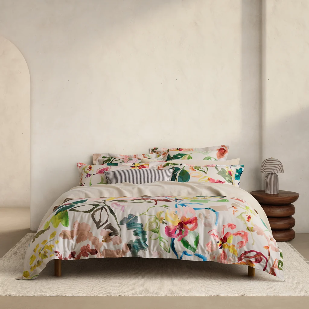 Sheridan Willows Quilt Cover Set with Fitted Sheet