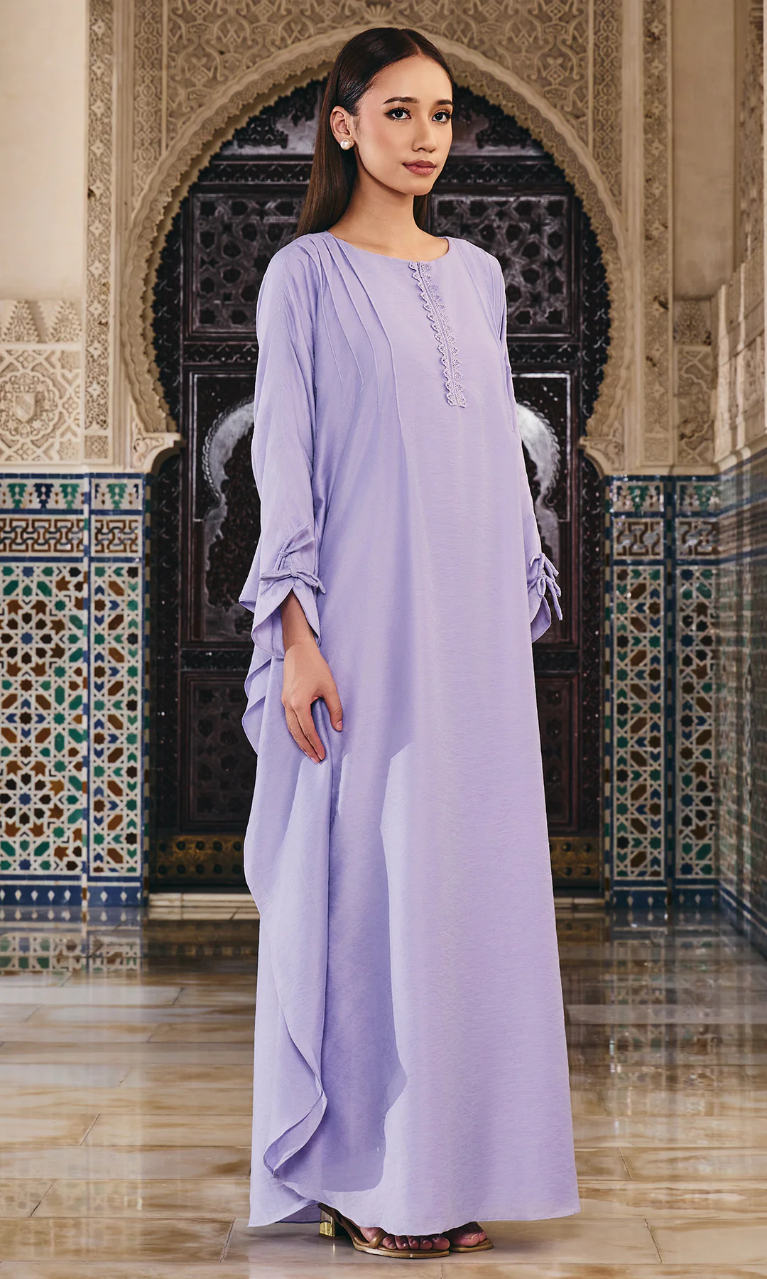 STARLYNN KAFTAN IN PERIWINKLE LILAC