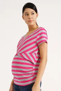Overlay Short-Sleeve Nursing Top