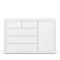 WHILEY 5 Drawer & 1 Door Chest of Drawer