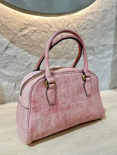 APSARA Leather Hand Carry Bag with Long Strap