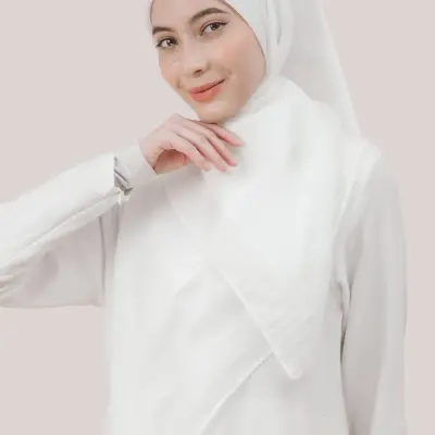 Nawal Tencel Lightweight Herringbone Scarf with Crochet Finishing