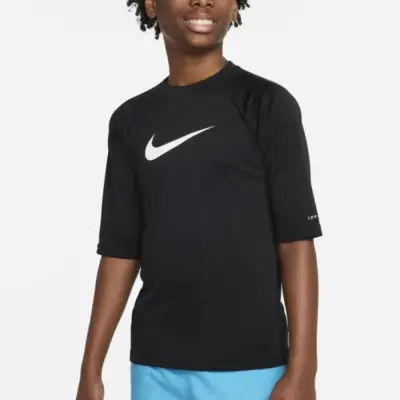 Nike Swim Boy's Solid Short Sleeve Hydroguard