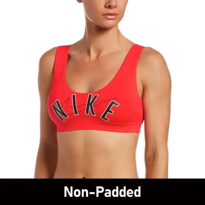 Nike Swim Women's Multi Logo Scoop Neck Bikini Top