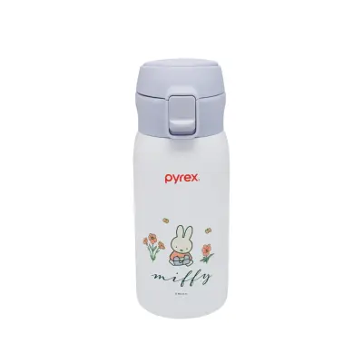Pyrex Miffy Floral One Touch Thermal Bottle 350ml