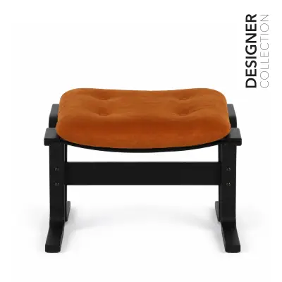 WENDA Designer Ottoman – Cognac Brown