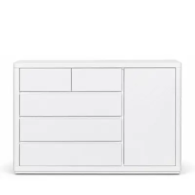 WHILEY 5 Drawer & 1 Door Chest of Drawer