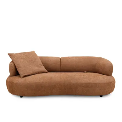 WOYA Push Back 3 Seater Sofa Brown