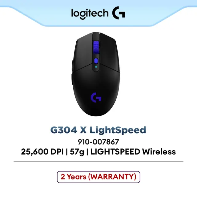 Logitech G304 X LIGHTSPEED 57g Wireless Gaming Mouse (910-007867)