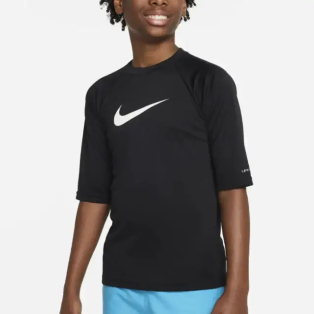 Nike Swim Boy's Solid Short Sleeve Hydroguard